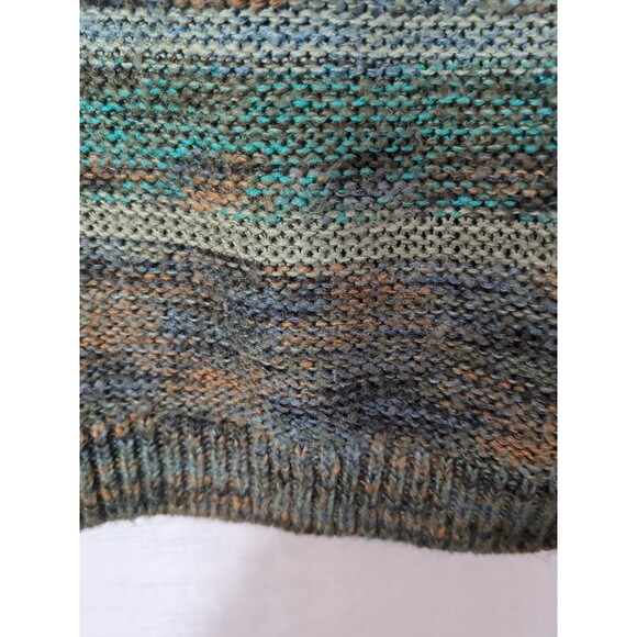 Mossimo Oversize Sized L Crew Neck Pullover Sweater Blue/Green Tones Long Sleeve - Picture 14 of 14